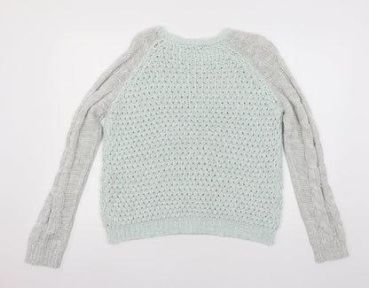 Womens UK Size 16 Dorothy Perkins Green Pullover Jumper