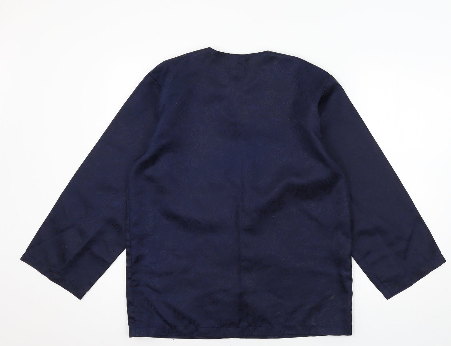 Womens UK Size 14 Preworn Blue Basic Blouse