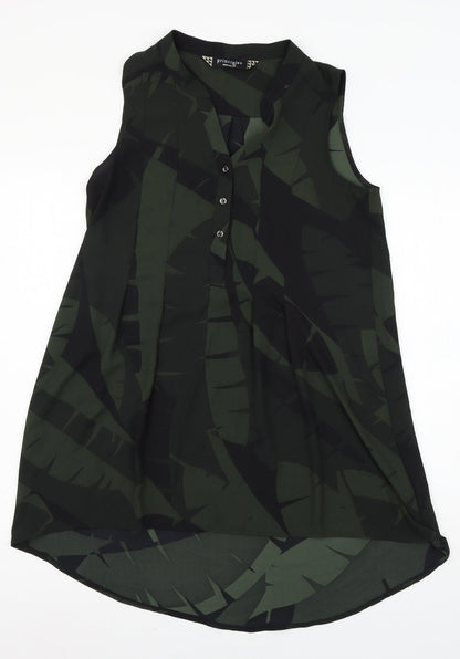 Womens UK Size 8 Principles Green Basic Blouse