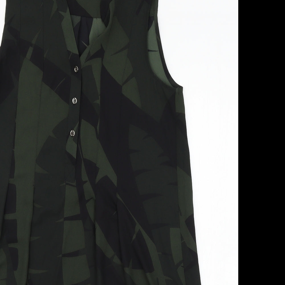 Womens UK Size 8 Principles Green Basic Blouse