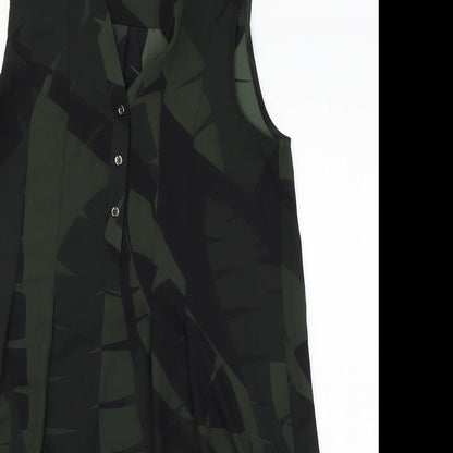 Womens UK Size 8 Principles Green Basic Blouse