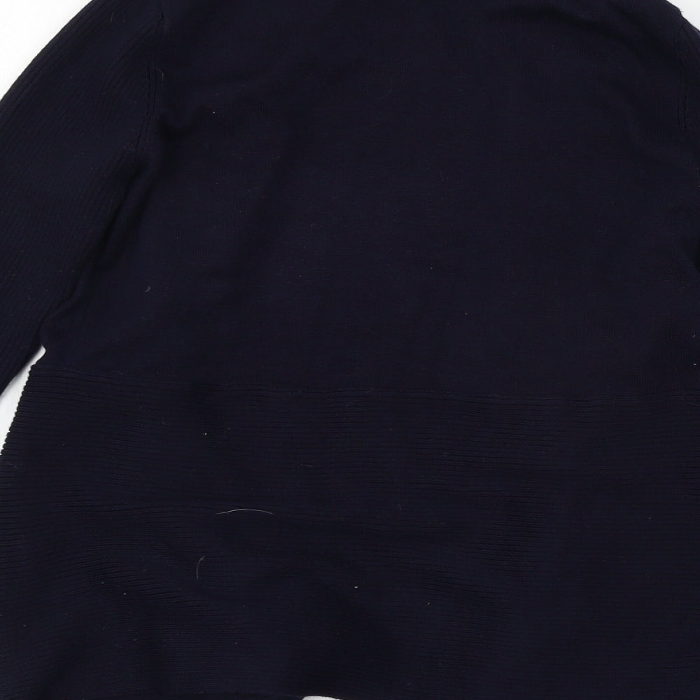 89th & Madison Womens Blue  Knit Cardigan Jumper Size 8