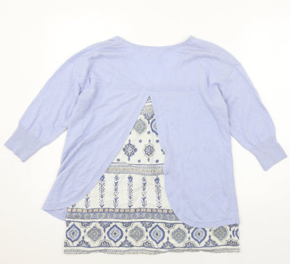 Womens UK Size 8 Monsoon Blue Pullover Jumper