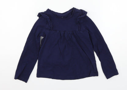 Mothercare Boys Blue  Jersey Basic T-Shirt Size 4-5 Years
