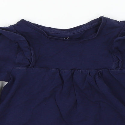 Mothercare Boys Blue  Jersey Basic T-Shirt Size 4-5 Years