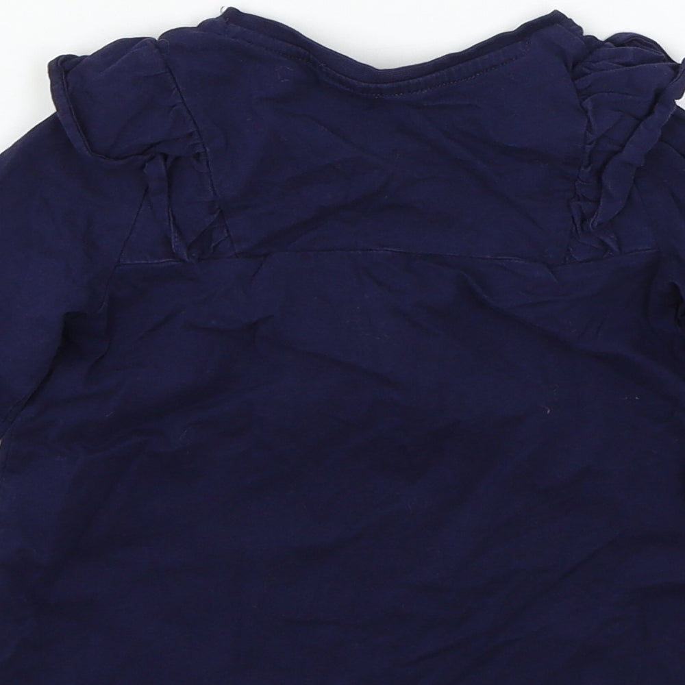 Mothercare Boys Blue  Jersey Basic T-Shirt Size 4-5 Years