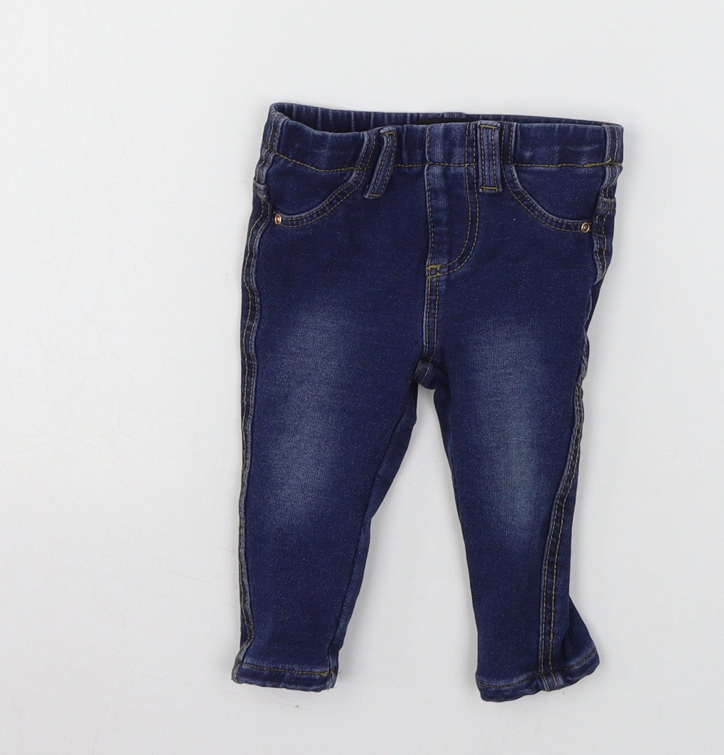 Primark Baby Blue  Denim Pedal Pusher Jeans Size 6-9 Months