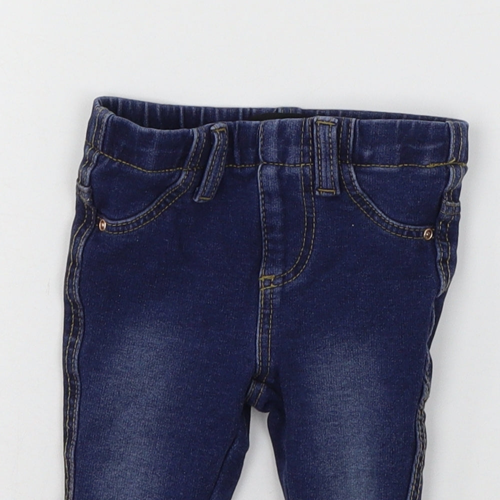 Primark Baby Blue  Denim Pedal Pusher Jeans Size 6-9 Months
