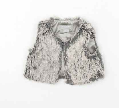 Primark Baby Grey   Jacket Waistcoat Size 3-6 Months