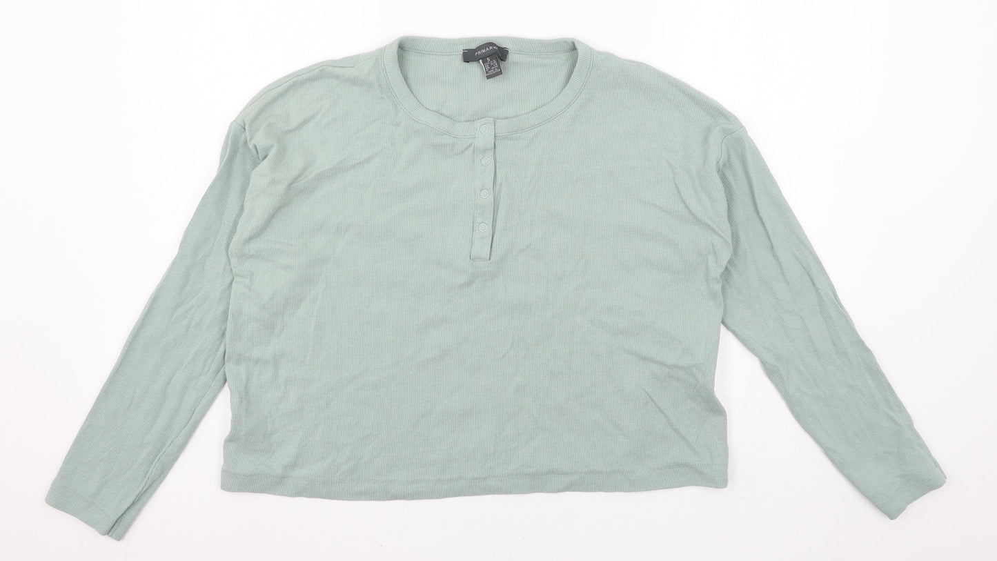 Primark Womens Green  Jersey Basic T-Shirt Size 10