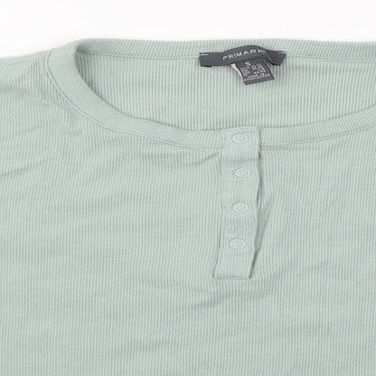 Primark Womens Green  Jersey Basic T-Shirt Size 10