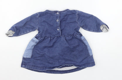 NEX Boys Blue  Jersey Skater Dress  Size 3-6 Months