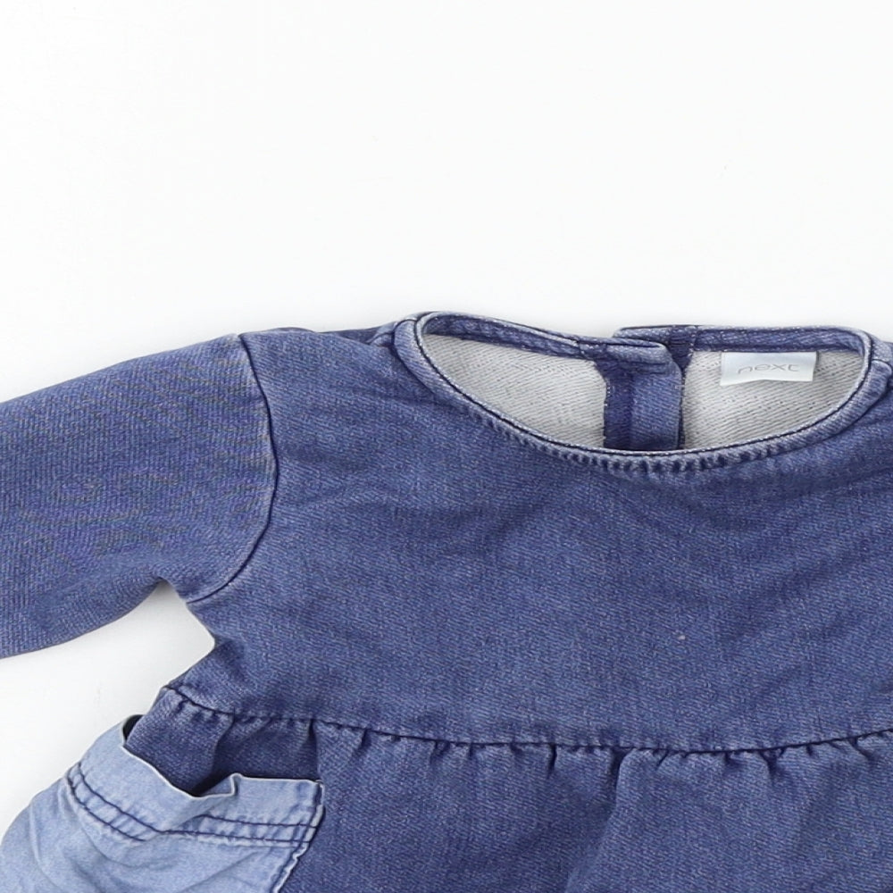 NEX Boys Blue  Jersey Skater Dress  Size 3-6 Months