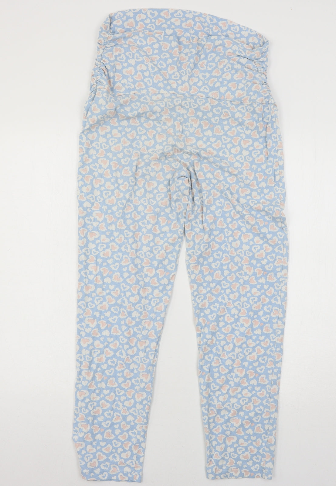 Avenue Womens Blue Animal Print Jersey Capri Pyjama Pants Size 12