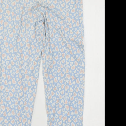 Avenue Womens Blue Animal Print Jersey Capri Pyjama Pants Size 12