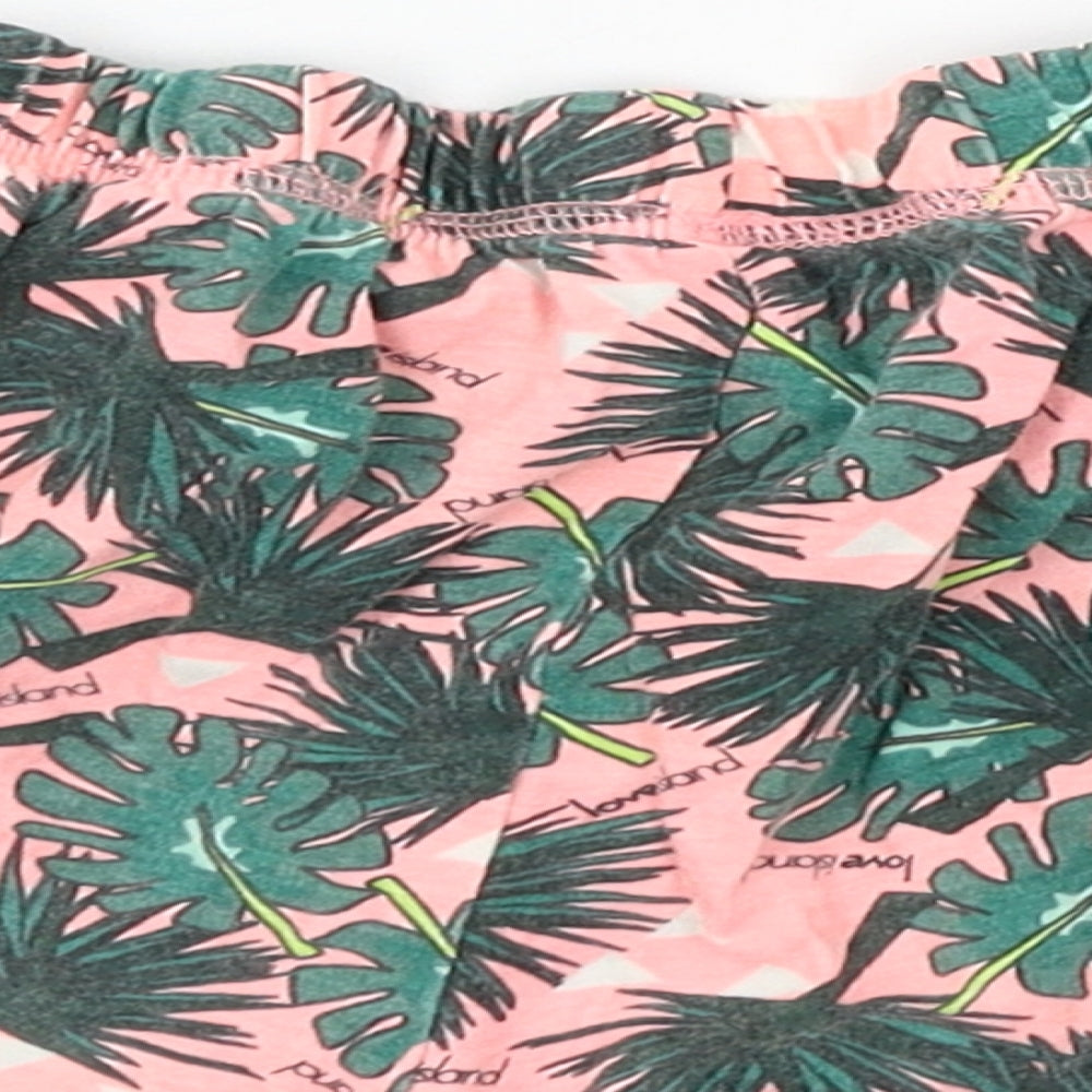 Love to Lounge Womens Pink Floral Jersey Capri Pyjama Pants Size 12  - Love Island