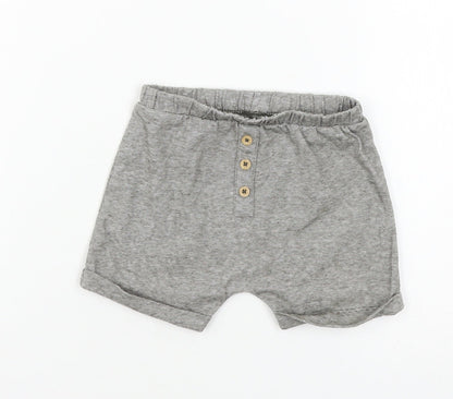 TU Baby Grey Striped Jersey Cropped Trousers Size 9-12 Months