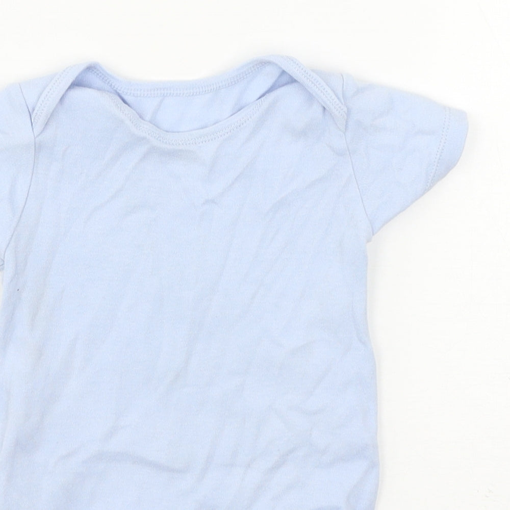 TU Boys Blue  Jersey Babygrow One-Piece Size 12-18 Months