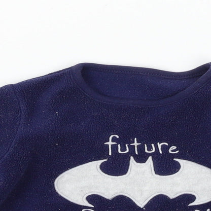 George Boys Blue  Fleece Cami Pyjama Top Size 3-6 Months  - Batman