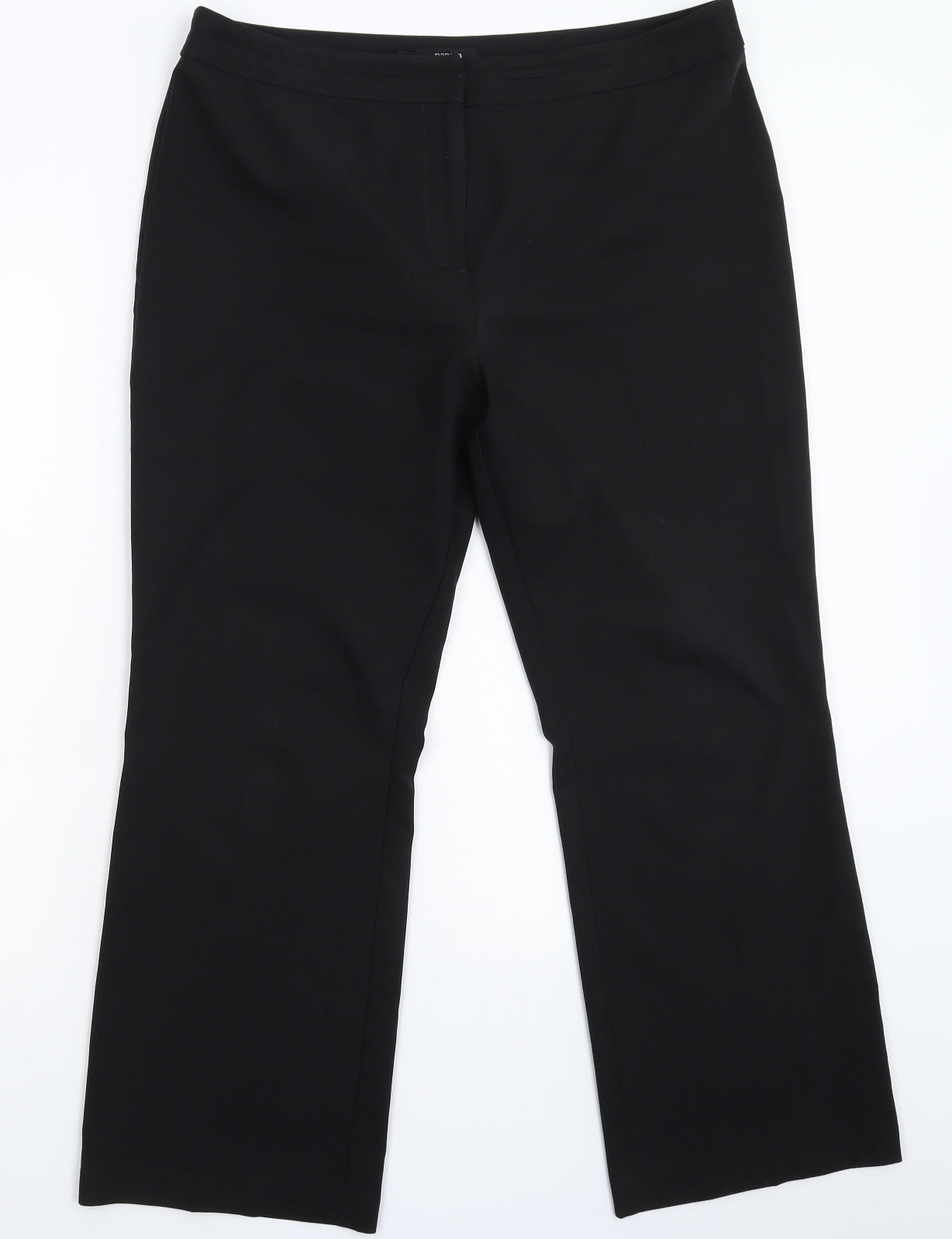 Womens UK Size 14 Papaya Regular Fit Dress Pants Black Trousers