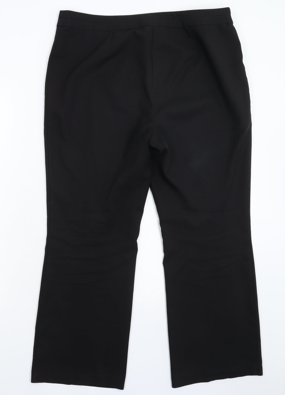 Womens UK Size 14 Papaya Regular Fit Dress Pants Black Trousers