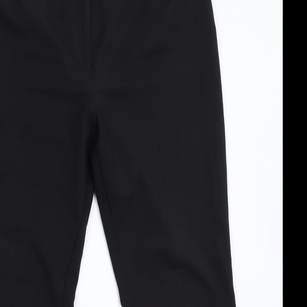 Womens UK Size 14 Papaya Regular Fit Dress Pants Black Trousers
