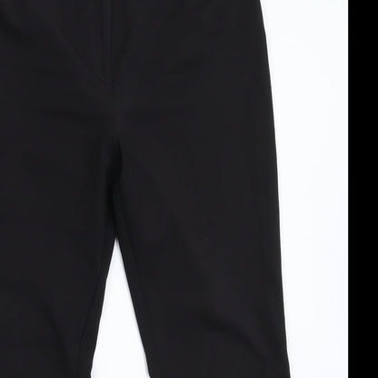 Womens UK Size 14 Papaya Regular Fit Dress Pants Black Trousers