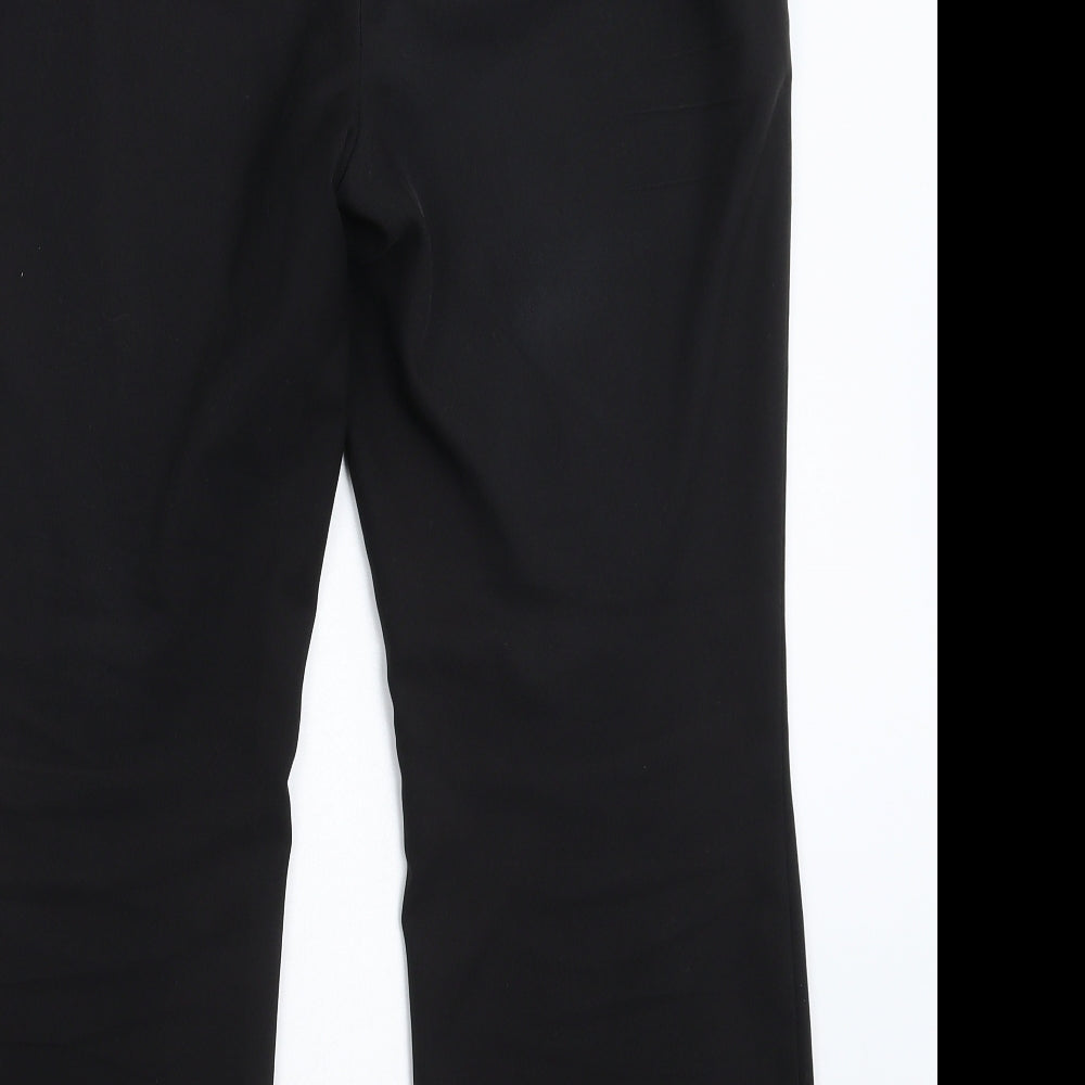 Womens UK Size 14 Papaya Regular Fit Dress Pants Black Trousers