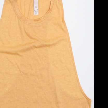 Icy Zone Womens Beige   Basic Tank Size XL