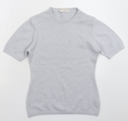 Womens UK Size S Richards Silver Pullover Jumper