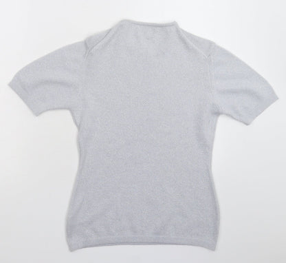 Womens UK Size S Richards Silver Pullover Jumper
