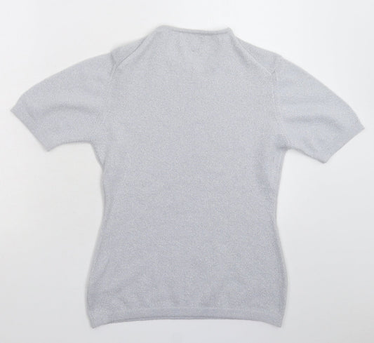Womens UK Size S Richards Silver Pullover Jumper