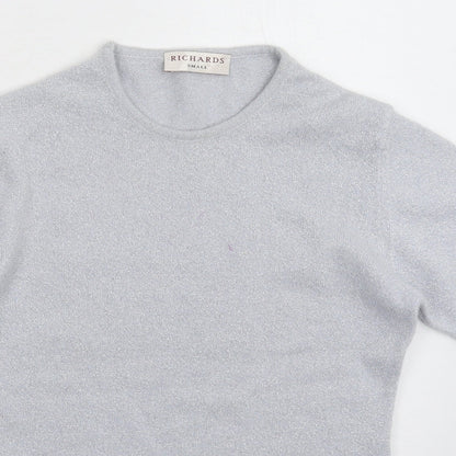 Womens UK Size S Richards Silver Pullover Jumper