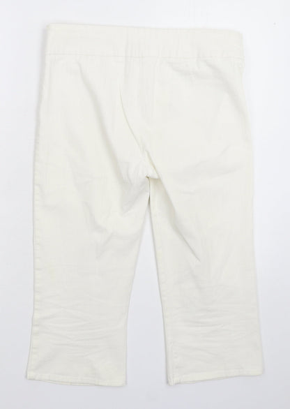 Cortelle Womens White  Denim Bermuda Shorts Size 32 in
