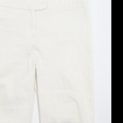 Cortelle Womens White  Denim Bermuda Shorts Size 32 in