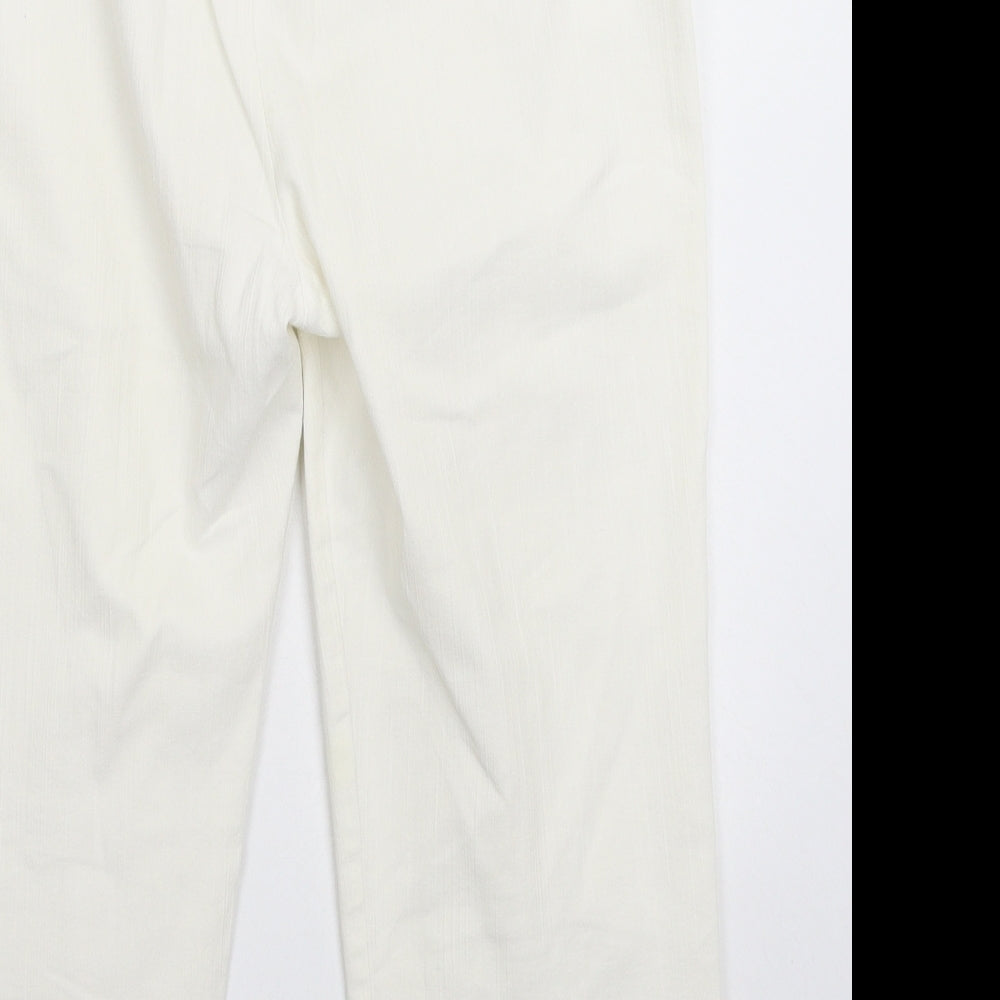 Cortelle Womens White  Denim Bermuda Shorts Size 32 in