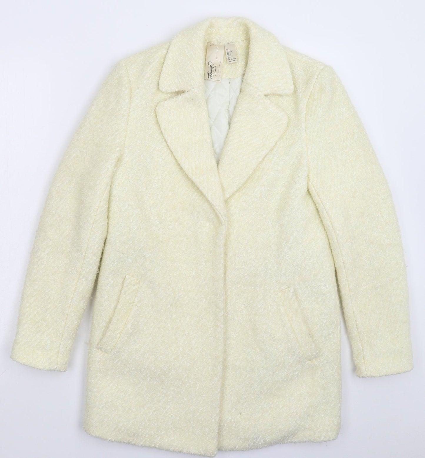 Womens UK Size S FOREVER 21 White Jacket