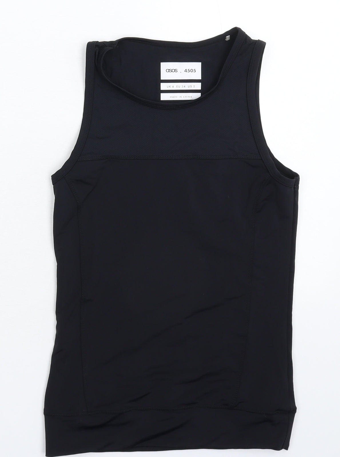 ASOS Womens Black   Basic Tank Size 6