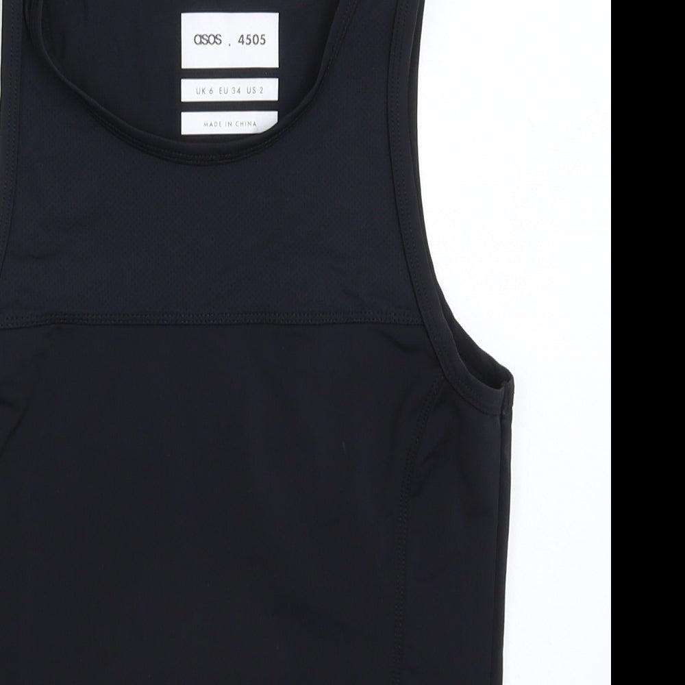 ASOS Womens Black   Basic Tank Size 6