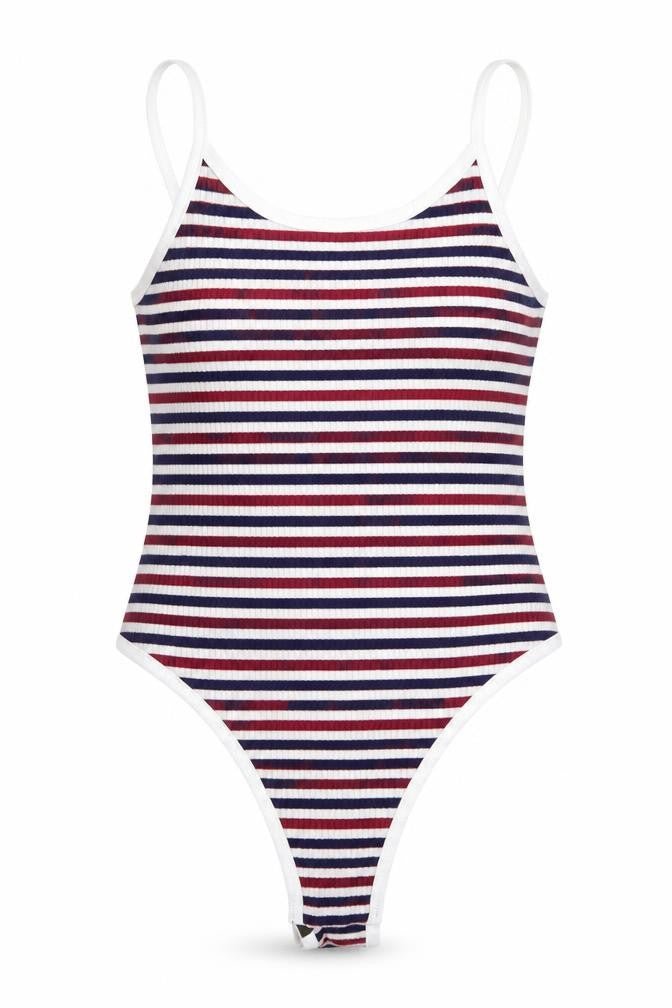 Womens UK Size S Preworn One-Piece Multicoloured Bodysuit