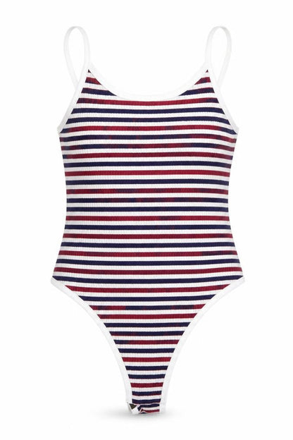 Womens UK Size S Preworn One-Piece Multicoloured Bodysuit