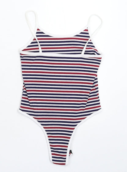 Womens UK Size S Preworn One-Piece Multicoloured Bodysuit