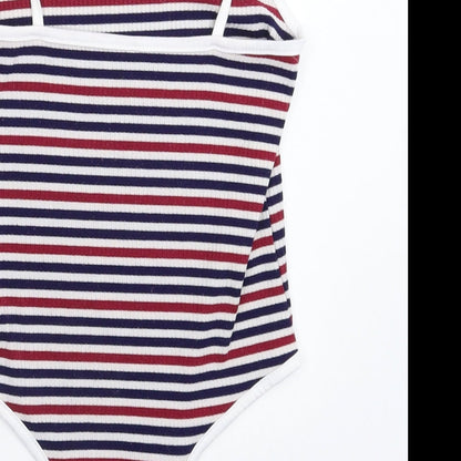Womens UK Size S Preworn One-Piece Multicoloured Bodysuit