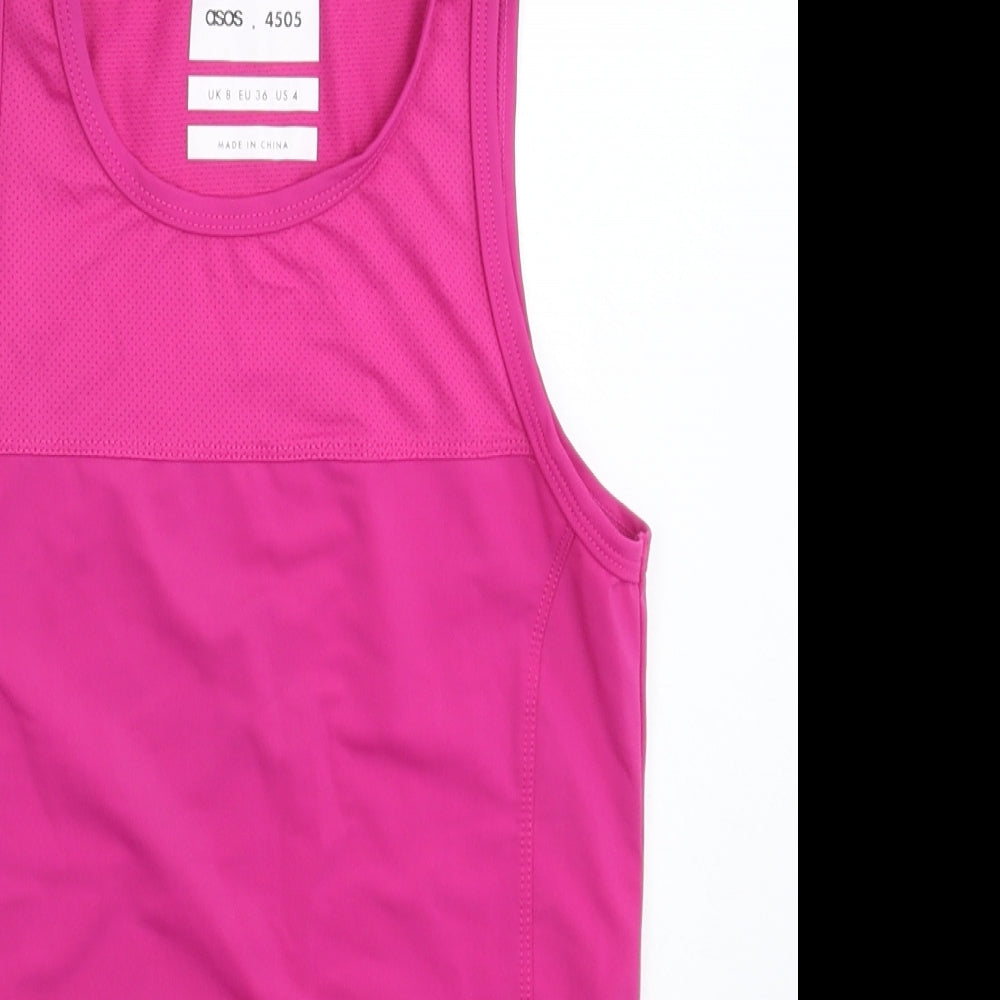 ASOS Womens Pink   Jersey Tank Size 8