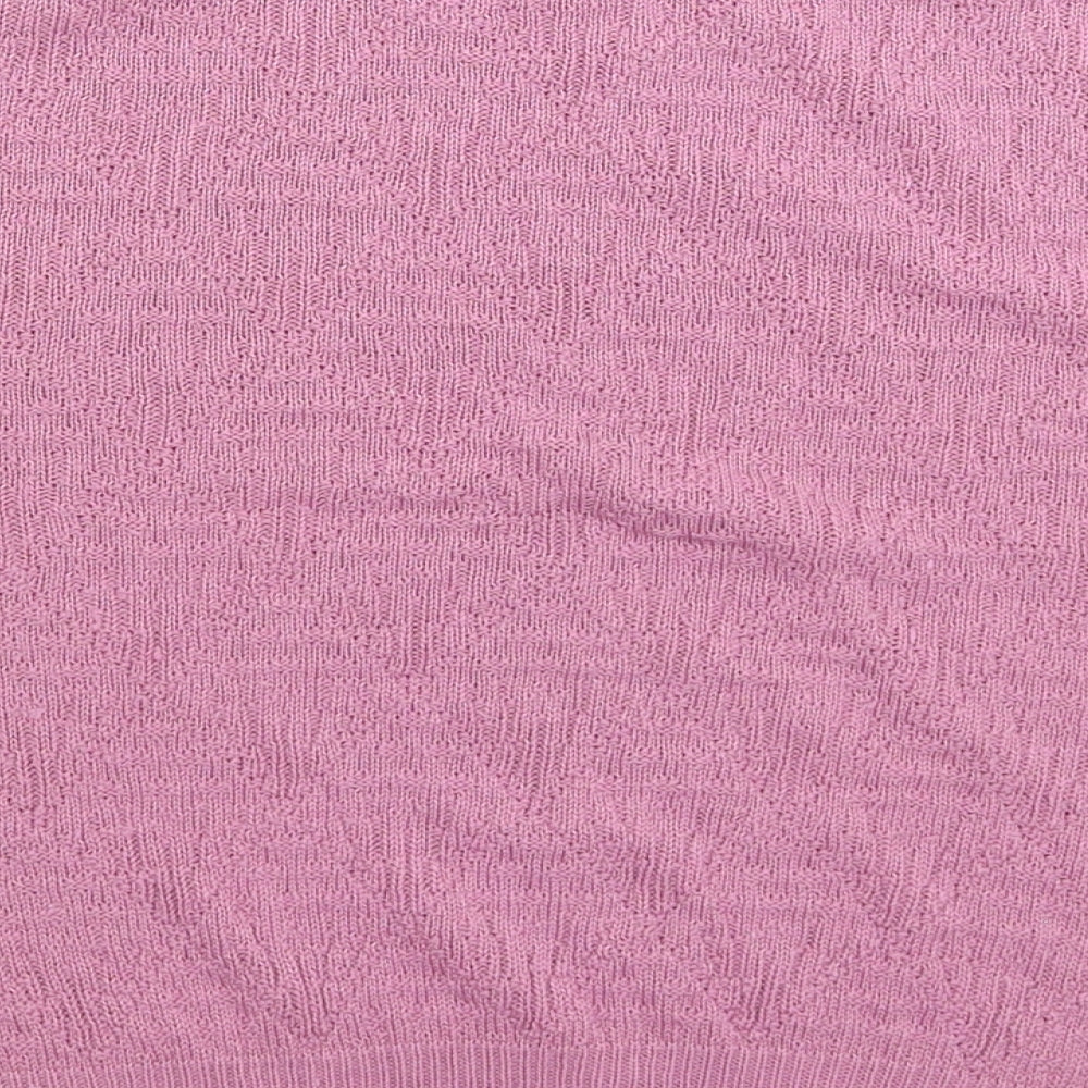 Womens UK Size L Preworn Pink Pullover Jumper