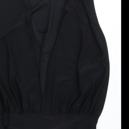 Missguided Womens Black   Bodysuit One-Piece Size 8