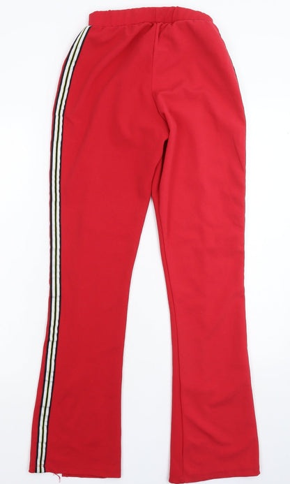 Womens UK Size 8 ASOS Slim Fit  Red Trousers