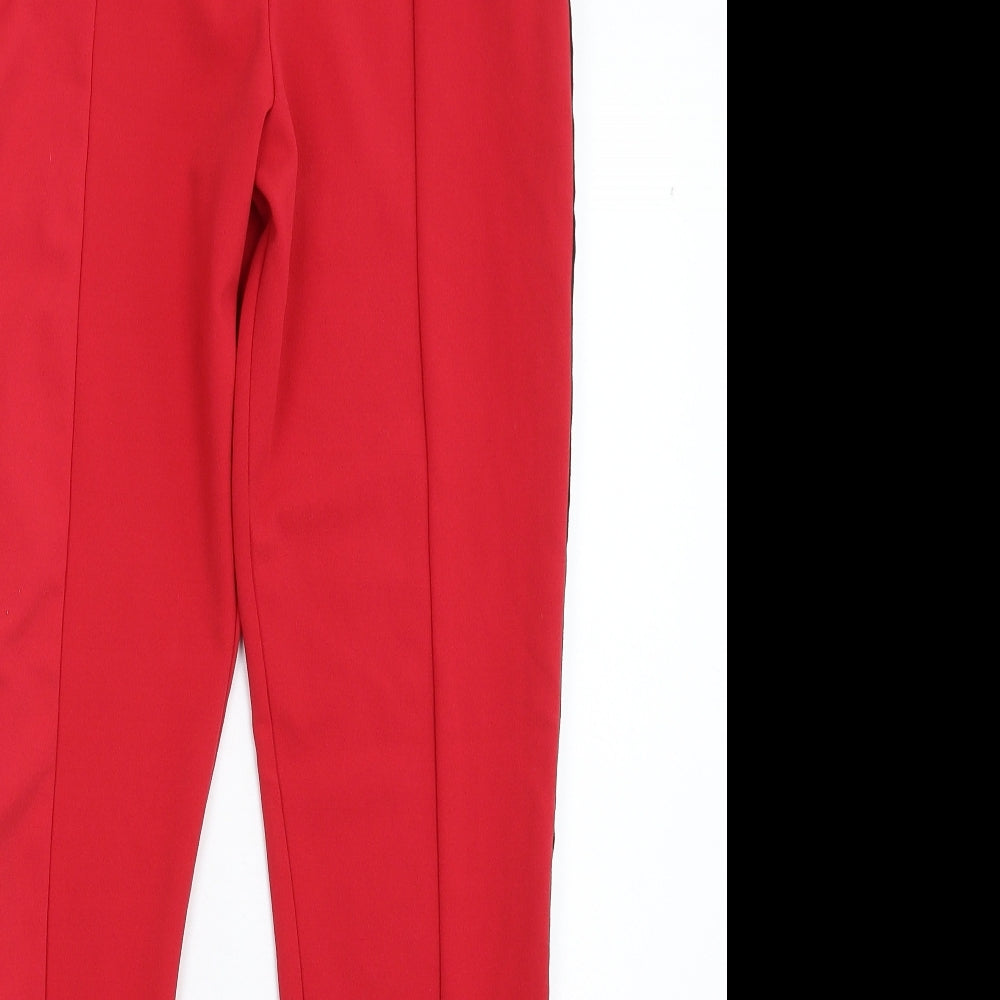Womens UK Size 8 ASOS Slim Fit  Red Trousers