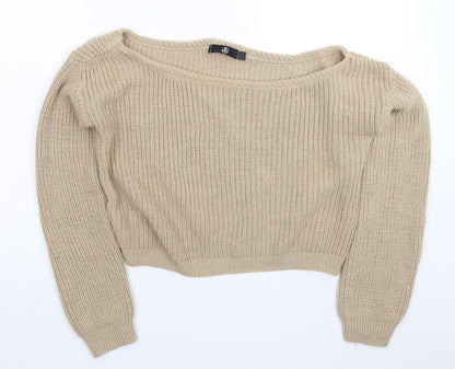 Womens UK Size S Missguided Grey Pullover Jumper