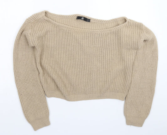 Womens UK Size S Missguided Grey Pullover Jumper